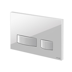 Кнопка смыва Cersanit MOVI, пластик белый, универсальная