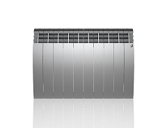Биметаллический секционный радиатор отопления Royal Thermo Biliner Satin Silver 500 / 10 секций