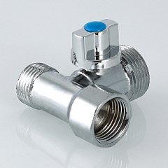 Тройник с шаровым краном VALTEC 1/2 х 3/4 х 1/2 ВН