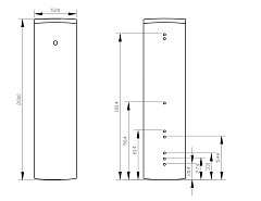 Бойлер косвенного нагрева GEFFEN GLB 200л
