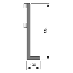 Опора TECE TECEprofil для отдельностоящих перегородок