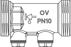 Обратный клапан Oventrop Aquastrom R DN 25, НР G 1 1/4 х G 1 1/4