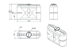 Емкость ЭкоПром S 2000 литров OIL