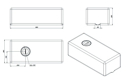 Емкость ЭкоПром ЭВП 75 литров