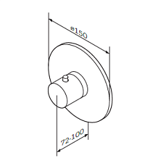 Встраиваемый термостат AM.PM Like F8075500