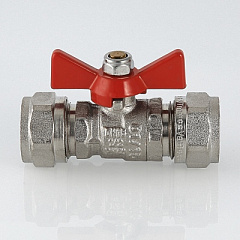 Кран шаровой VALTEC под обжим, рукоятка бабочка 16x16
