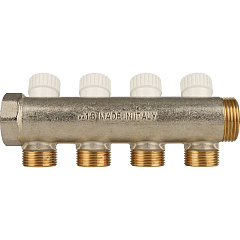 Коллектор Stout с регулировочными вентилями 1x3/4EK с 4 отводами, SMB 6851 013404