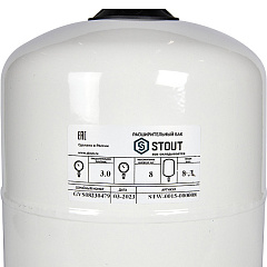 Расширительный бак Stout мембранный, 8 л, для системы горячего водоснабжения