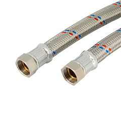 Гибкая подводка UNI-FITT антивибрационная ВВ 1, 60 см, DN 25, оплётка из нержавеющей стали