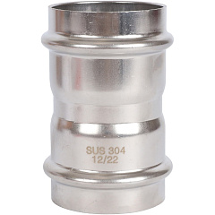 Муфта Rommer равнопроходная 54, ВПр, нержавеющая сталь