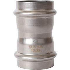 Муфта Rommer равнопроходная 35, ВПр, нержавеющая сталь
