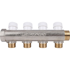 Коллектор Stout с регулировочными вентилями 3/4x1/2 с 4 отводами, SMB 6851 341204