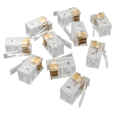 Коннектор EctoControl 4P4C (RJ11), 10шт. (ES-CNRJ-11)