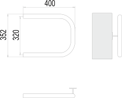 Полотенцесушитель водяной Terminus П-образный (1 ) 320х400