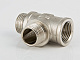 Тройник VALTEC 3/4 внутренняя-наружная резьба, никелированная латунь