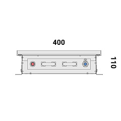 Внутрипольный конвектор с естественной конвекцией Vitron ВК.110.400.1000.6ТГ