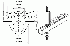 Резиновый профиль Walraven BIS RapidRail, 30 м