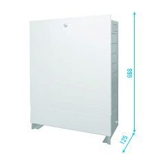 Шкаф коллекторный RISPA 6-7 выхода ШРВ- 2 (668x125x592)