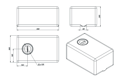 Емкость ЭкоПром ЭВП 50 литров