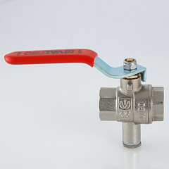 Кран шаровой VALTEC для подключения датчика температуры, 1