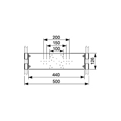 Монтажная пластина WALLBOX для сантехнической арматуры