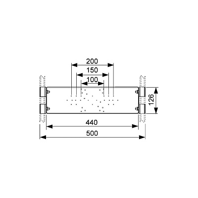 Монтажная пластина WALLBOX для сантехнической арматуры