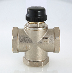 Термостатический смесительный клапан VALTEC трёхходовой с центральным смешением, 1 дюйм (VT.MR02.N.0603)