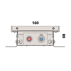 Внутрипольный конвектор с естественной конвекцией Vitron ВК.80.160.800.2ТГ