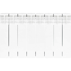 Биметаллический секционный радиатор отопления Stout Space 350 / 8 секций