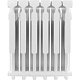 Алюминиевый секционный радиатор отопления Rommer Plus 500 / 6 секций
