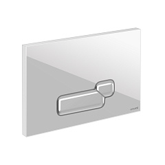 Кнопка смыва Cersanit ACTIS, пластик белый, универсальная