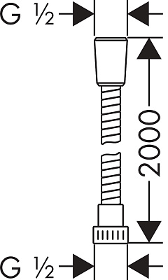 Душевой шланг Hansgrohe Metaflex C 200 см 28264000