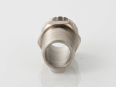 Штуцер для шланга VALTEC 1/2 х 14 мм VTr,650,N,0414 наружная резьба, никелированная латунь