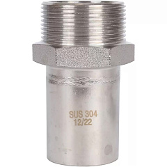 Вставка Rommer переходная пресс 42х11/2, НПр-НР, нержавеющая сталь