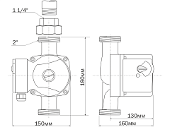 Циркуляционный насос Aquario AC328-180