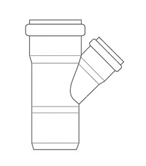 Тройник Rehau 90/50/45 (арт. 11232741001)