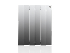 Биметаллический секционный радиатор отопления Royal Thermo PianoForte Satin Silver 500 / 6 секций