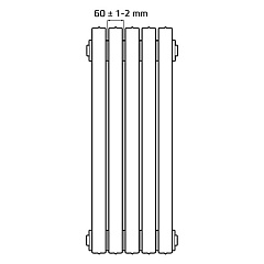 Чугунный радиатор отопления RETROstyle Lille 813/095 - 1 секция