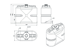Емкость ЭкоПром S 500 литров OIL