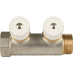 Коллектор Stout с регулировочными вентилями 3/4x3/4EK с 2 отводами, SMB 6851 343402
