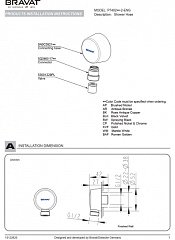 Подключение душевого шланга Bravat P7402C-2-RUS