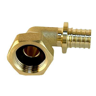 Угольник Valfex надвижной с накидной гайкой для труб РЕ-Х и PE-RT 16(2,2) х 1/2 дюйма