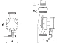 Циркуляционный насос Aquario PRIME-A1-256-180