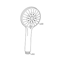 Душевая лейка Damixa Palace One 914100200