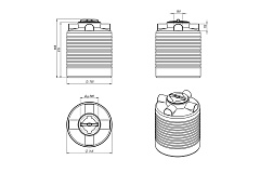 Емкость ЭкоПром ЭВЛ 300 литров