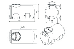 Емкость ЭкоПром H 300 литров