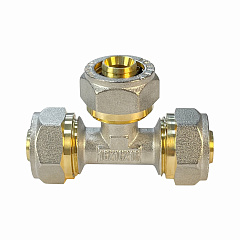 Тройник Valfex для труб PE-RT/Al/PE-RT, обжимной 16