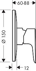 Встраиваемый смеситель Hansgrohe Talis E 71766000