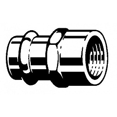 Соединительный элемент медный Viega Sanpress с SC-Contur d=15 (арт. 298 074)