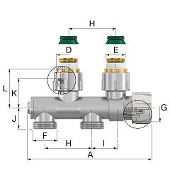 Узел нижнего подключения Flamco VarioCon